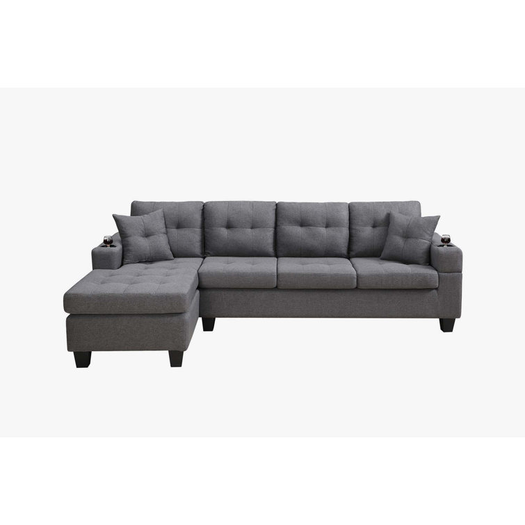 Latitude Run® 96.06" Wide Sofa & Chaise & Reviews Wayfair